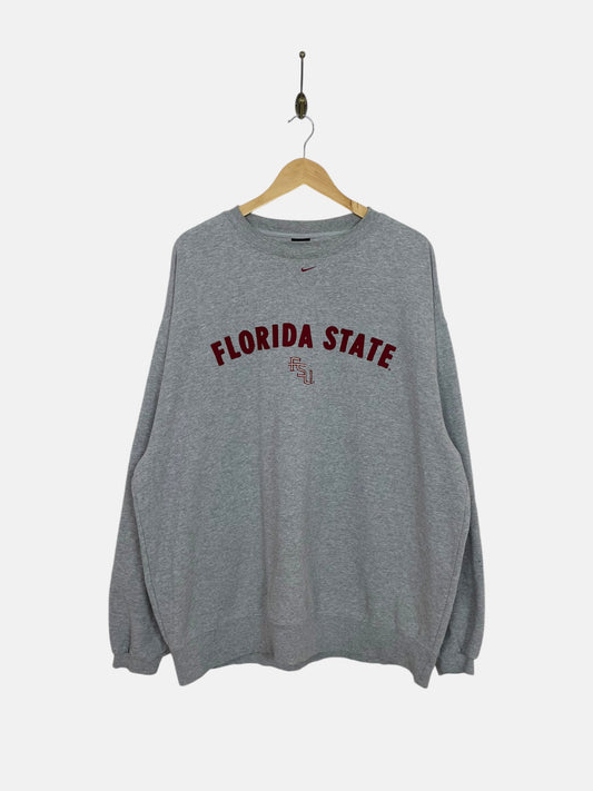 90's Nike Florida State Embroidered Vintage Sweatshirt Size 2XL