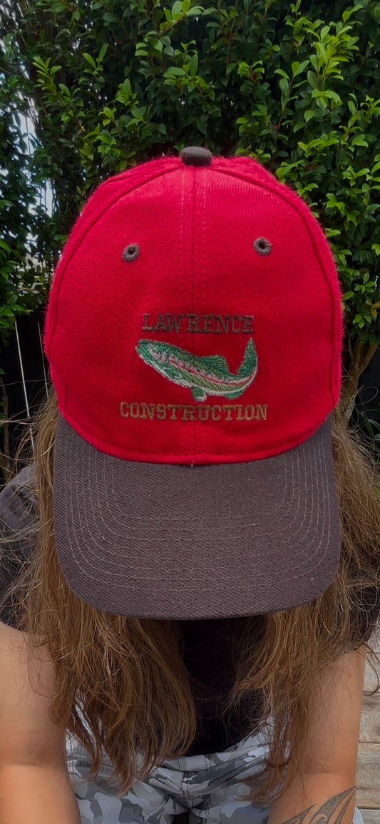 90's Lawrence Construction Embroidered Vintage Cap