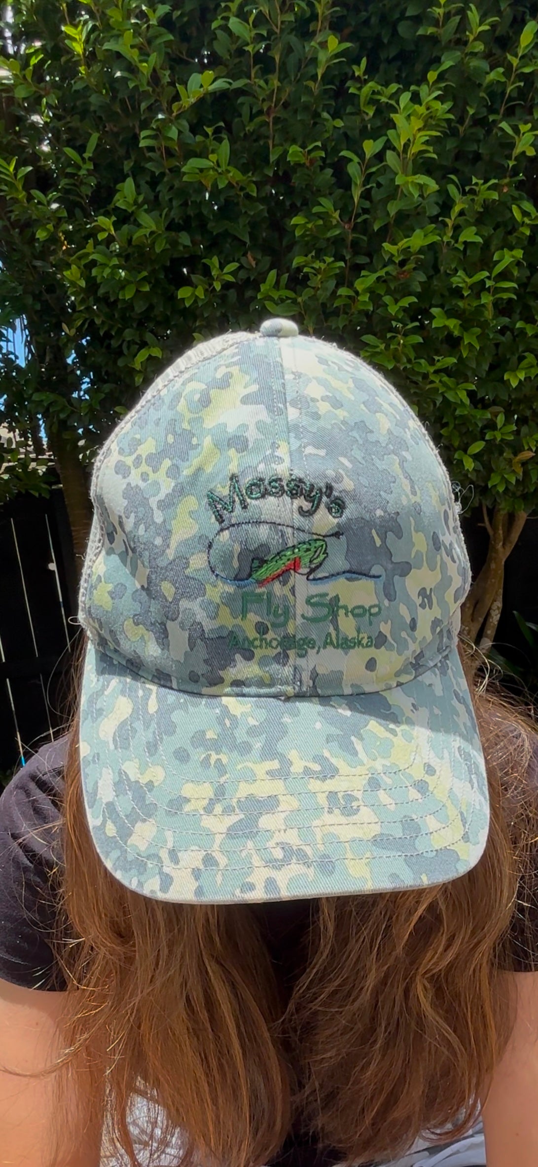 90's Mossy's Fly Shop Alaska Mesh Back Embroidered Vintage Cap