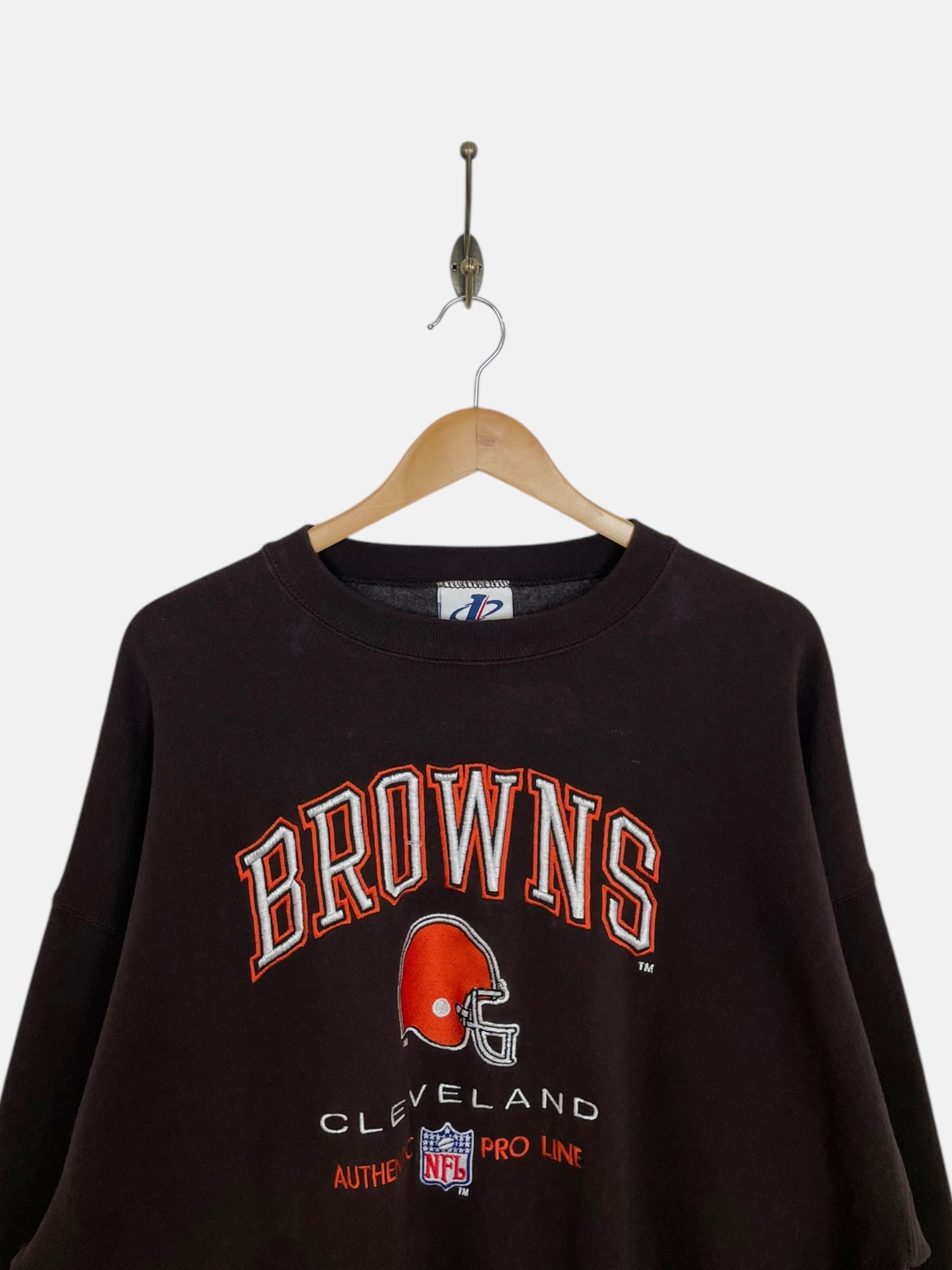 90's Cleveland Browns Embroidered Vintage Sweater Size XL