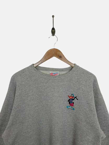 90's Daffy Duck Embroidered Vintage Sweatshirt Size M