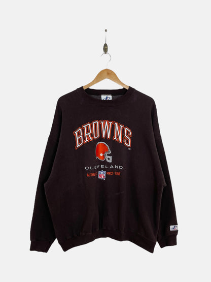 90's Cleveland Browns Embroidered Vintage Sweater Size XL