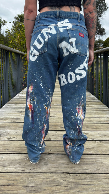 90's Dickies Rock and Roll Vintage Jeans Size 34x34