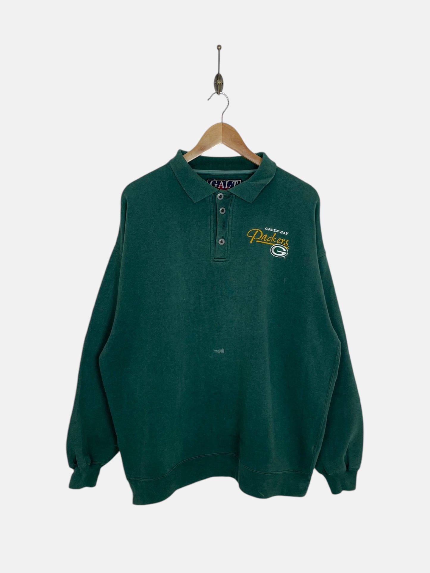 90's Green Bay Packers Embroidered Vintage Sweatshirt Size L-XL