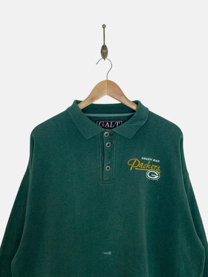 90's Green Bay Packers Embroidered Vintage Sweatshirt Size L-XL