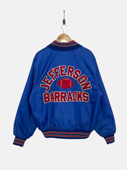 90's Jefferson Barracks Embroidered Vintage Stadium Jacket Size L-XL