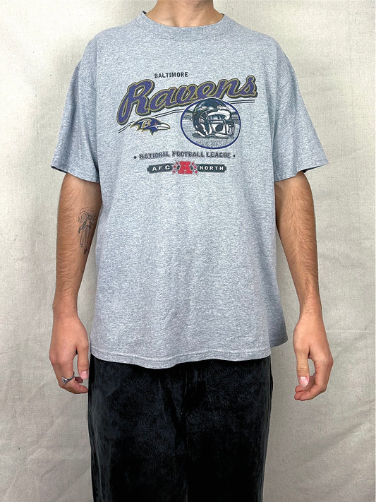 90's Baltimore Ravens NFL Vintage T-Shirt Size L-XL