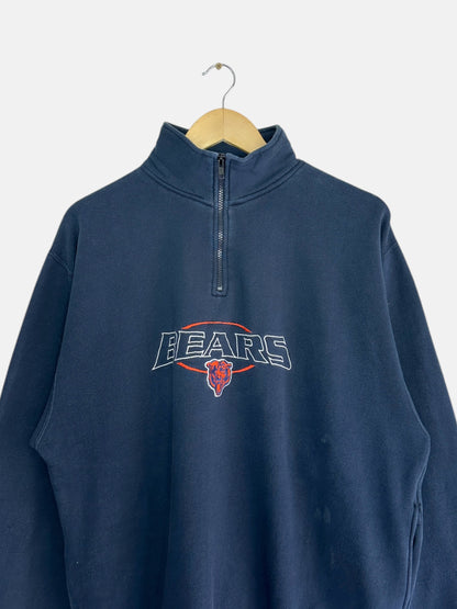 90's Bears Embroidered Vintage Quarter-zip Sweatshirt Size L