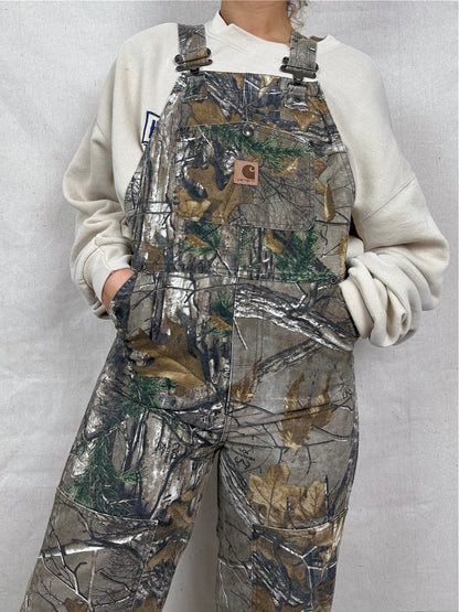 90's Youth Carhartt Realtree Camo Vintage Dungarees/Overalls Kids size 10