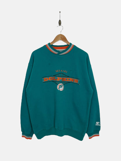 90's Starter NFL Miami Dolphins Embroidered Vintage Sweatshirt Size XL