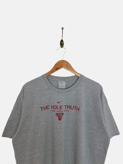 90's Nike "The Hole Truth" Embroidered Vintage T-Shirt Size XL-2XL