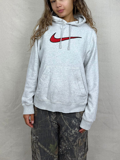 90's Nike Embroidered Vintage Lightweight Hoodie Size 10