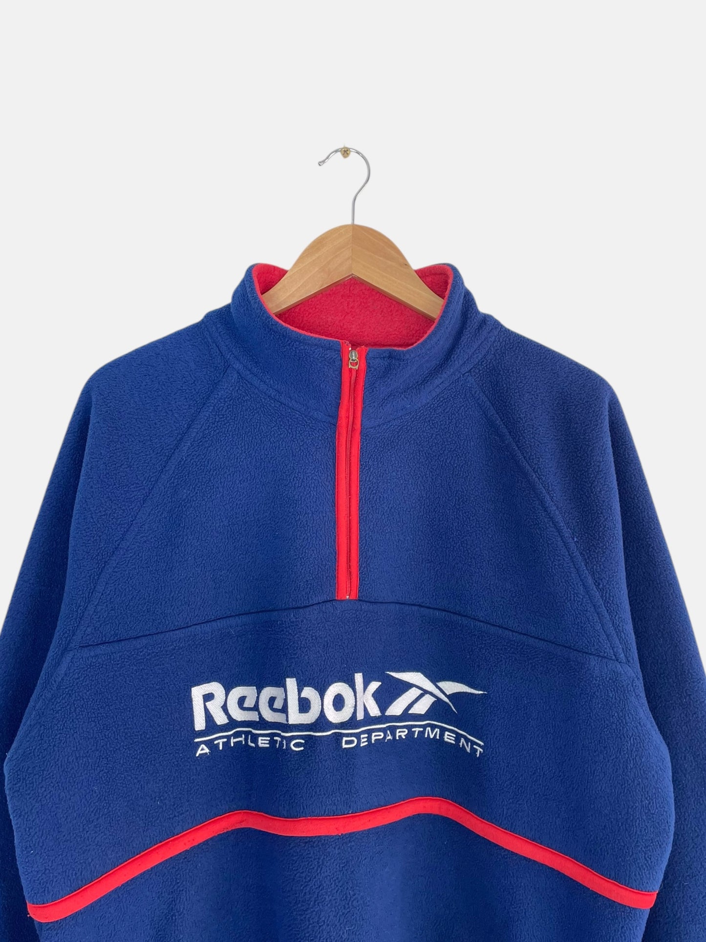 90's Reebok Embroidered Vintage Quarter-zip Sweatshirt Size 2XL