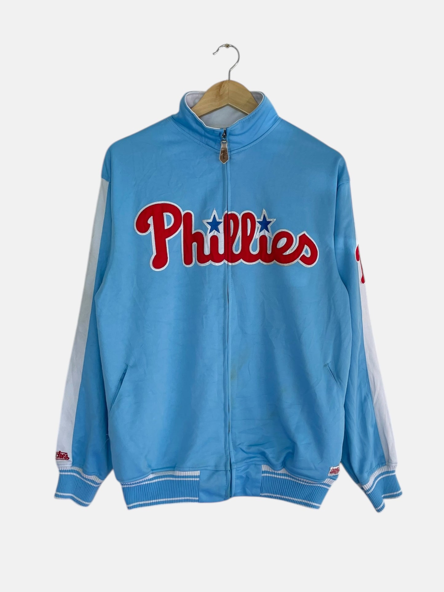 90's MLB Philadelphia Phillies Stitches Vintage Track Jacket Size L