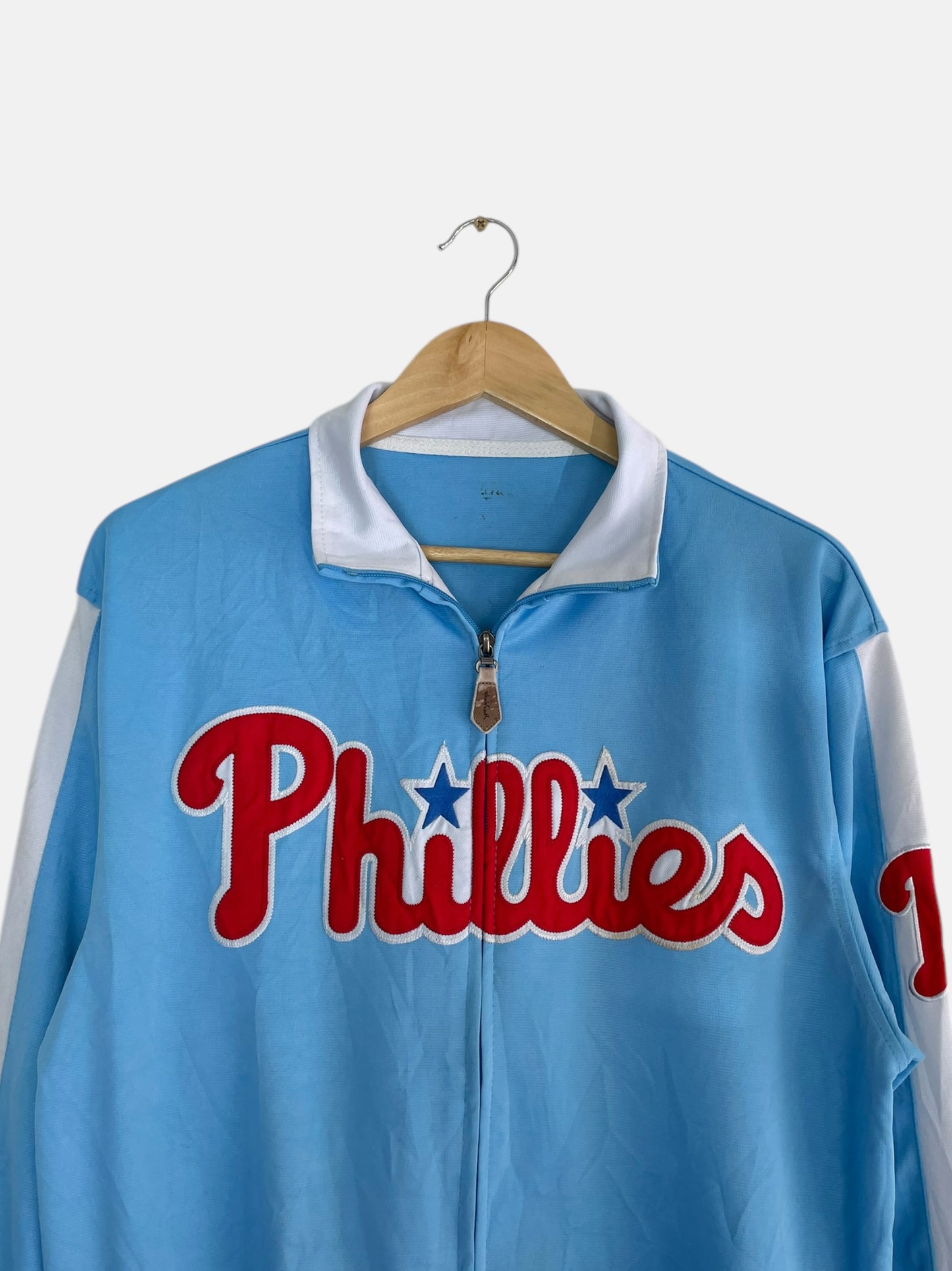 90's MLB Philadelphia Phillies Stitches Vintage Track Jacket Size L