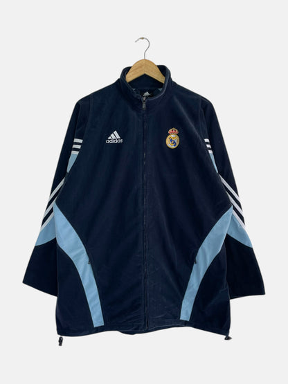 90's Adidas Real Madrid Embroidered Vintage Jacket Size XL-2XL