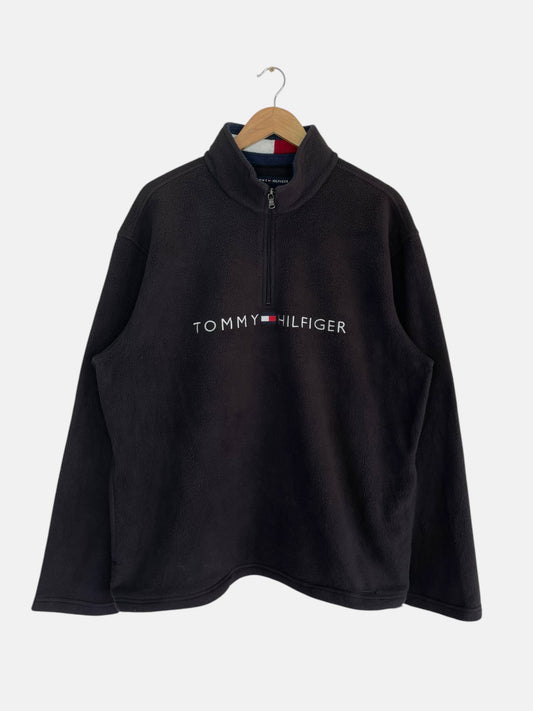 90's Tommy Hilfiger Embroidered Vintage Quarter-zip Sweatshirt Size XL