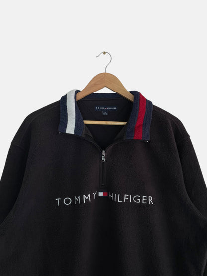 90's Tommy Hilfiger Embroidered Vintage Quarter-zip Sweatshirt Size XL