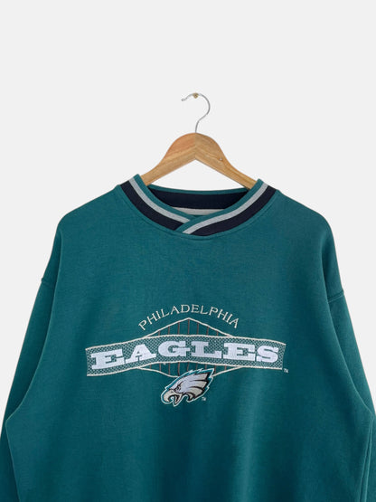 90's Starter NFL Philadelphia Eagles Embroidered Vintage Sweatshirt Size L