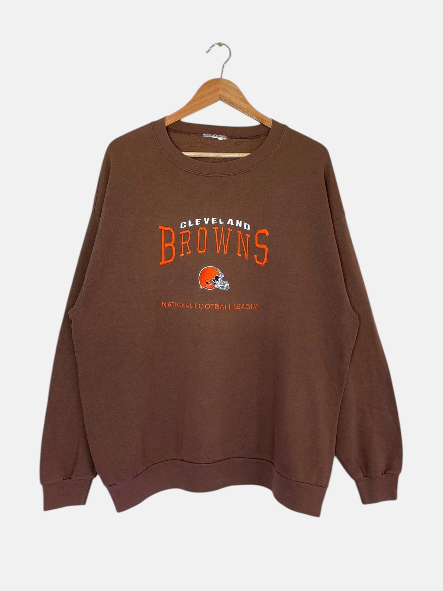 90's NFL Cleveland Browns Embroidered Vintage Sweatshirt Size XL-2XL