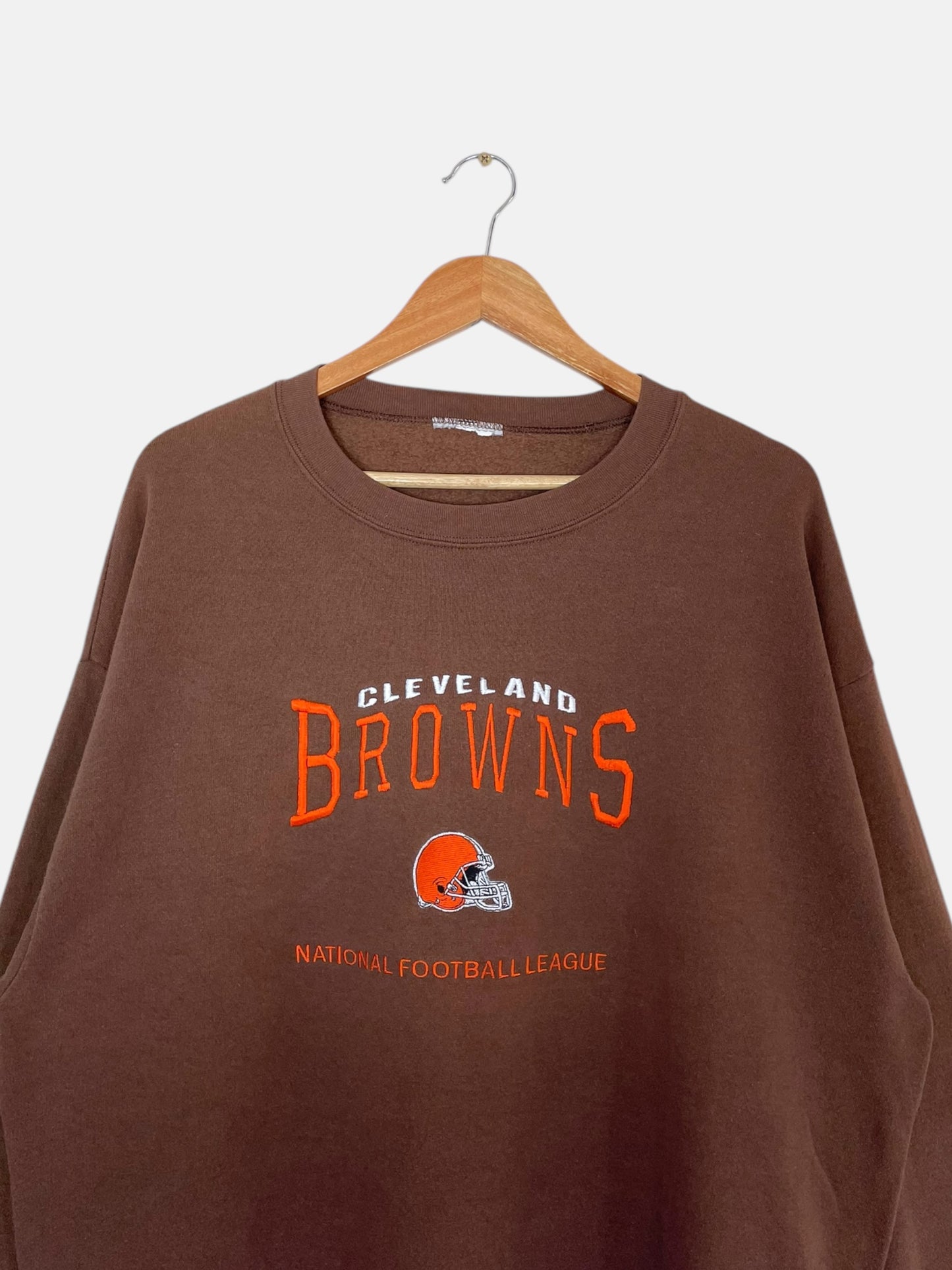 90's NFL Cleveland Browns Embroidered Vintage Sweatshirt Size XL-2XL