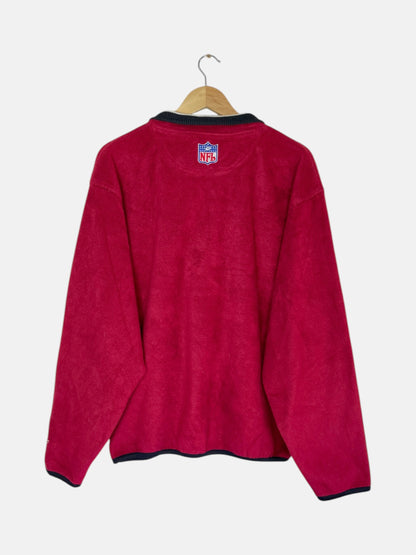 90's Starter NFL San Francisco 49ers Embroidered Vintage Quarter-zip Sweatshirt Size 2XL