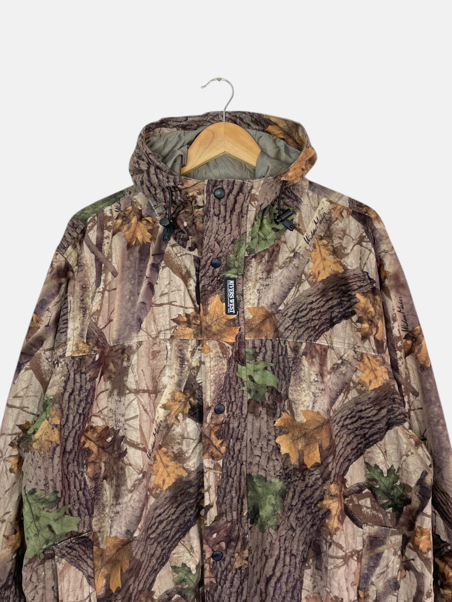 90's Realtree Camo Vintage Waterproof Fleece Jacket Size L