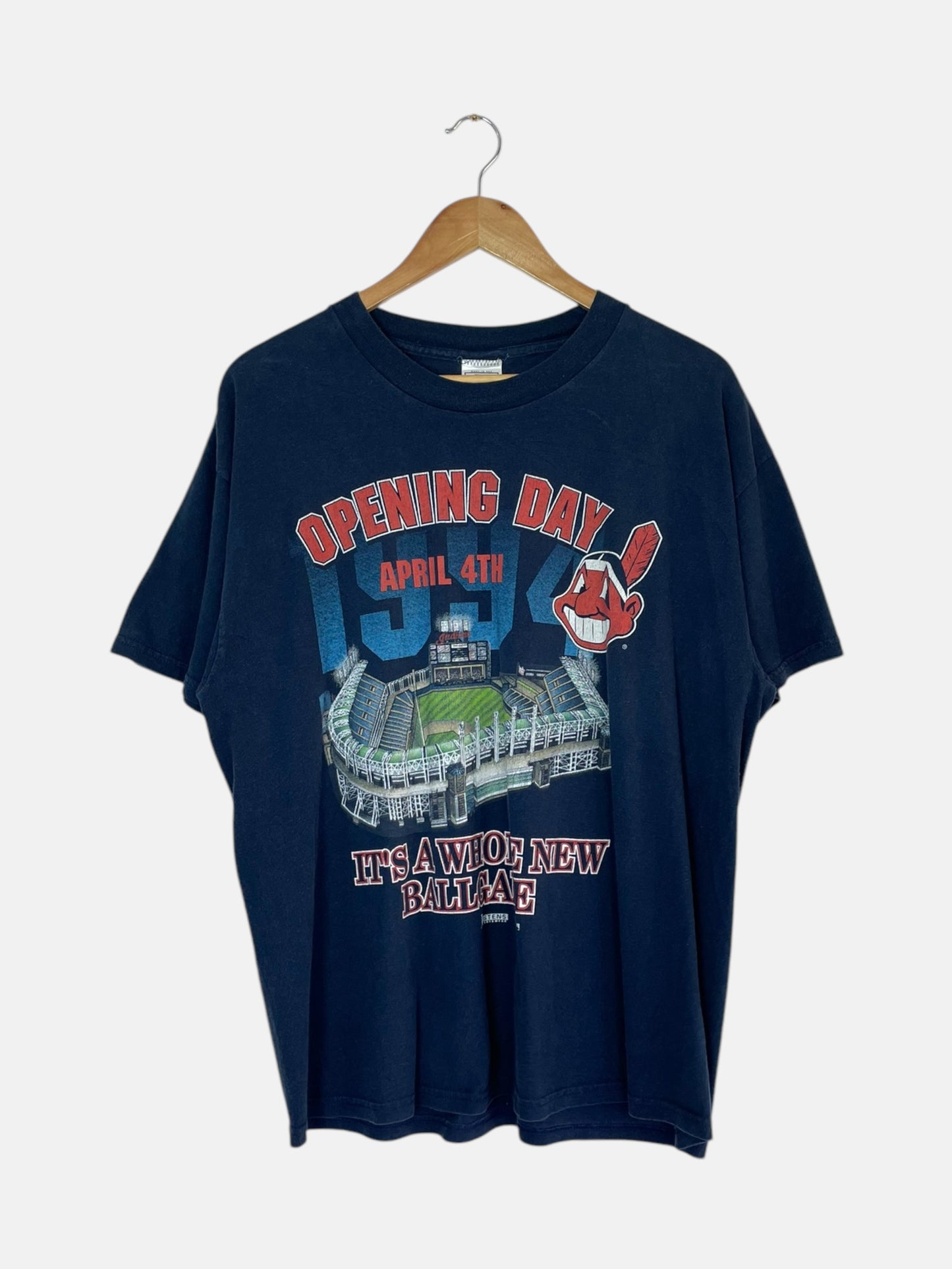 90's Indians MLB Vintage T-Shirt Size L