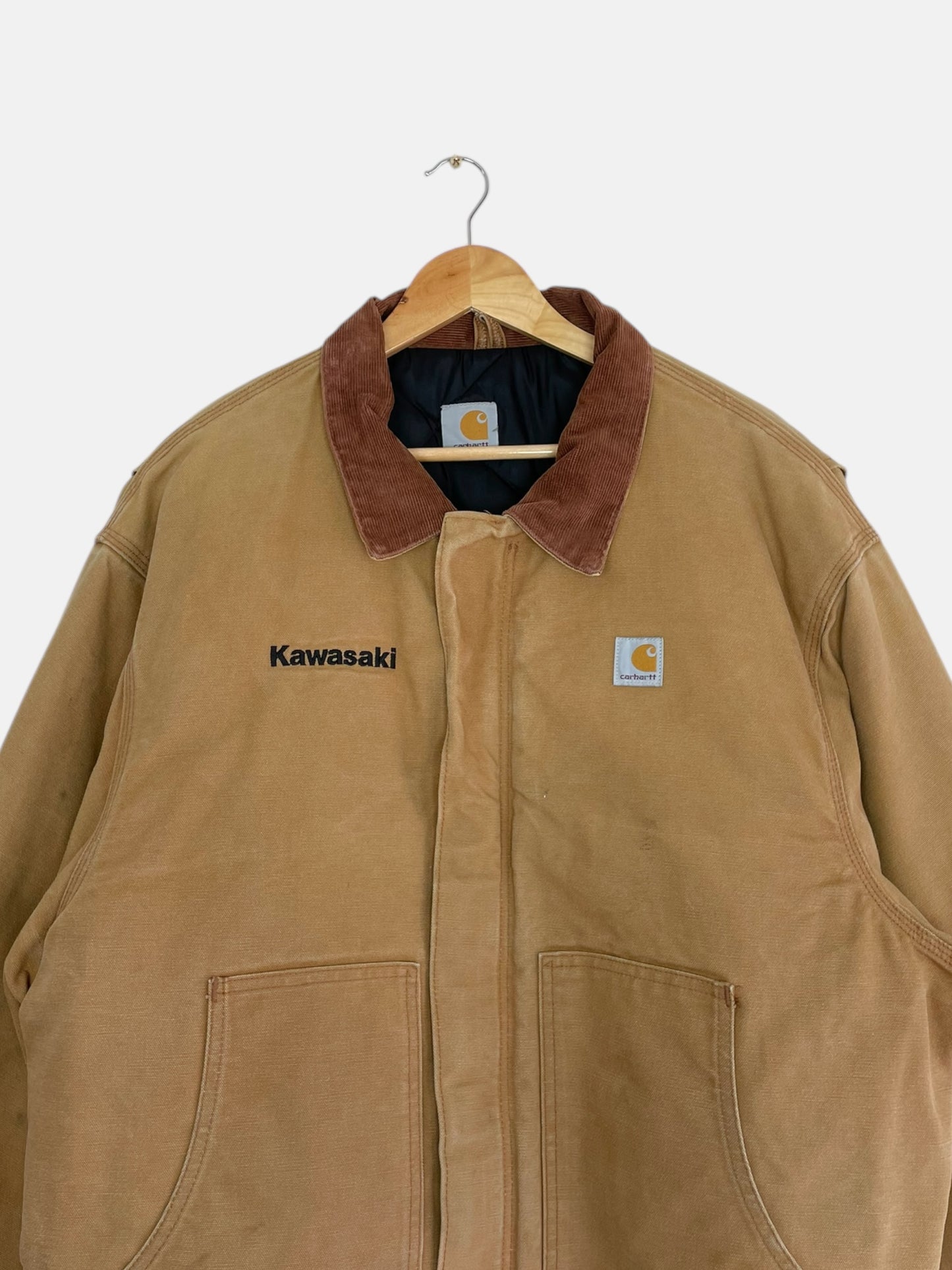 90's Carhartt Kawasaki Embroidered Vintage Jacket Size 2XL-3XL