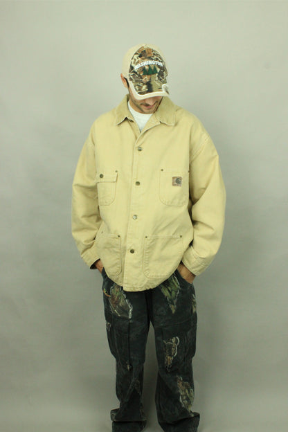 90's Carhartt USA Made Heavy Duty Vintage Jacket Size 2XL