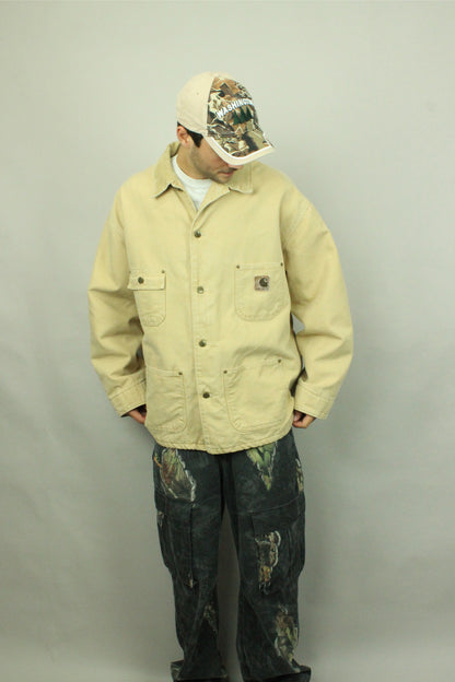 90's Carhartt USA Made Heavy Duty Vintage Jacket Size 2XL