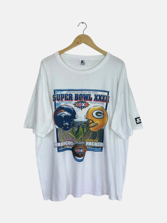 90's Bronco's vs Packers Starter Vintage T-Shirt Size 2XL