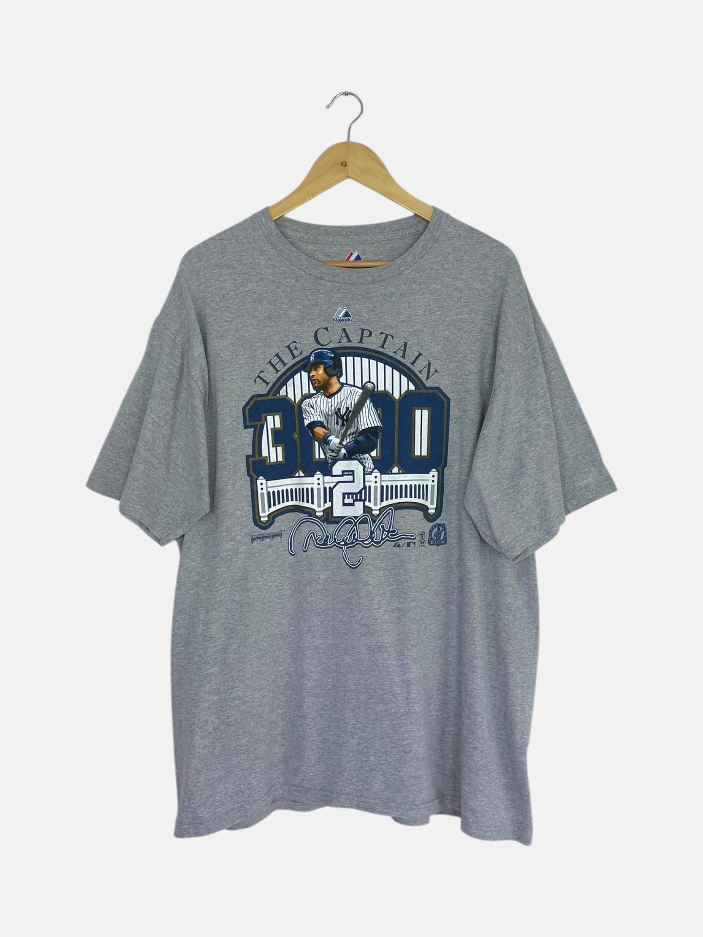 90's Derek Jeter #2 NY Yankees Vintage T-Shirt Size XL-2XL