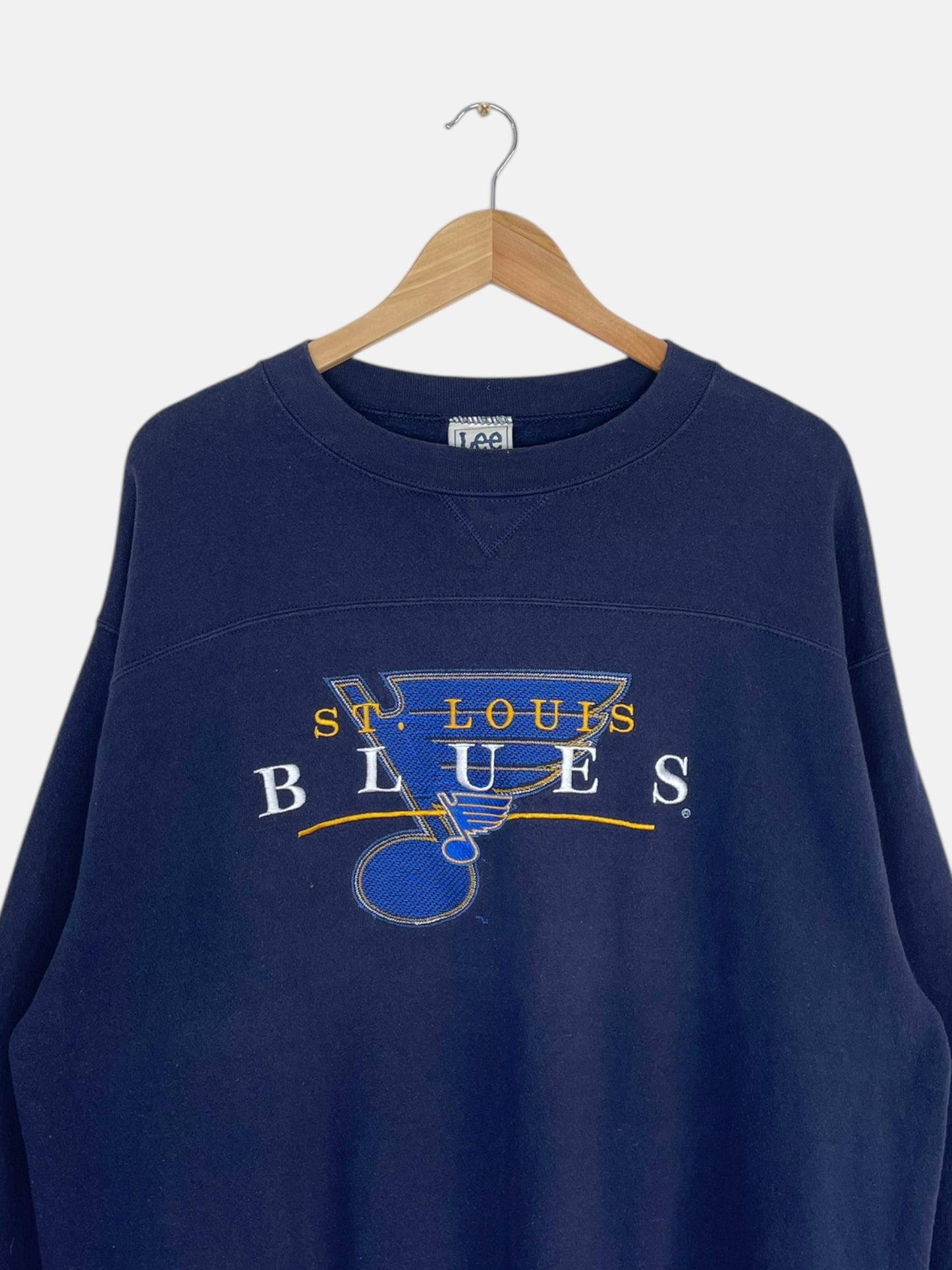 90's St Louis Blues Embroidered Vintage Sweatshirt Size XL-2XL