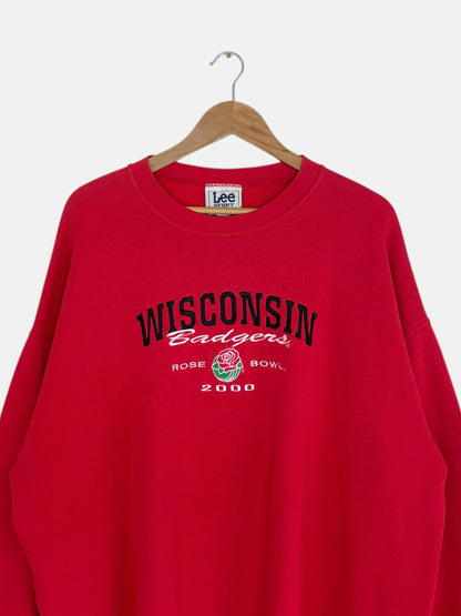 90's Wisconsin Badgers Embroidered Vintage Sweatshirt Size 2XL-3XL