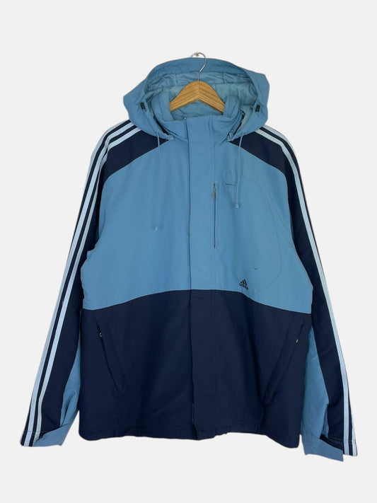 90's Adidas Embroidered Vintage Hooded Jacket Size 2XL