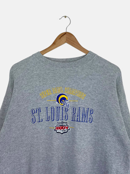 90's St Louis Rams Embroidered Vintage Sweatshirt Size M