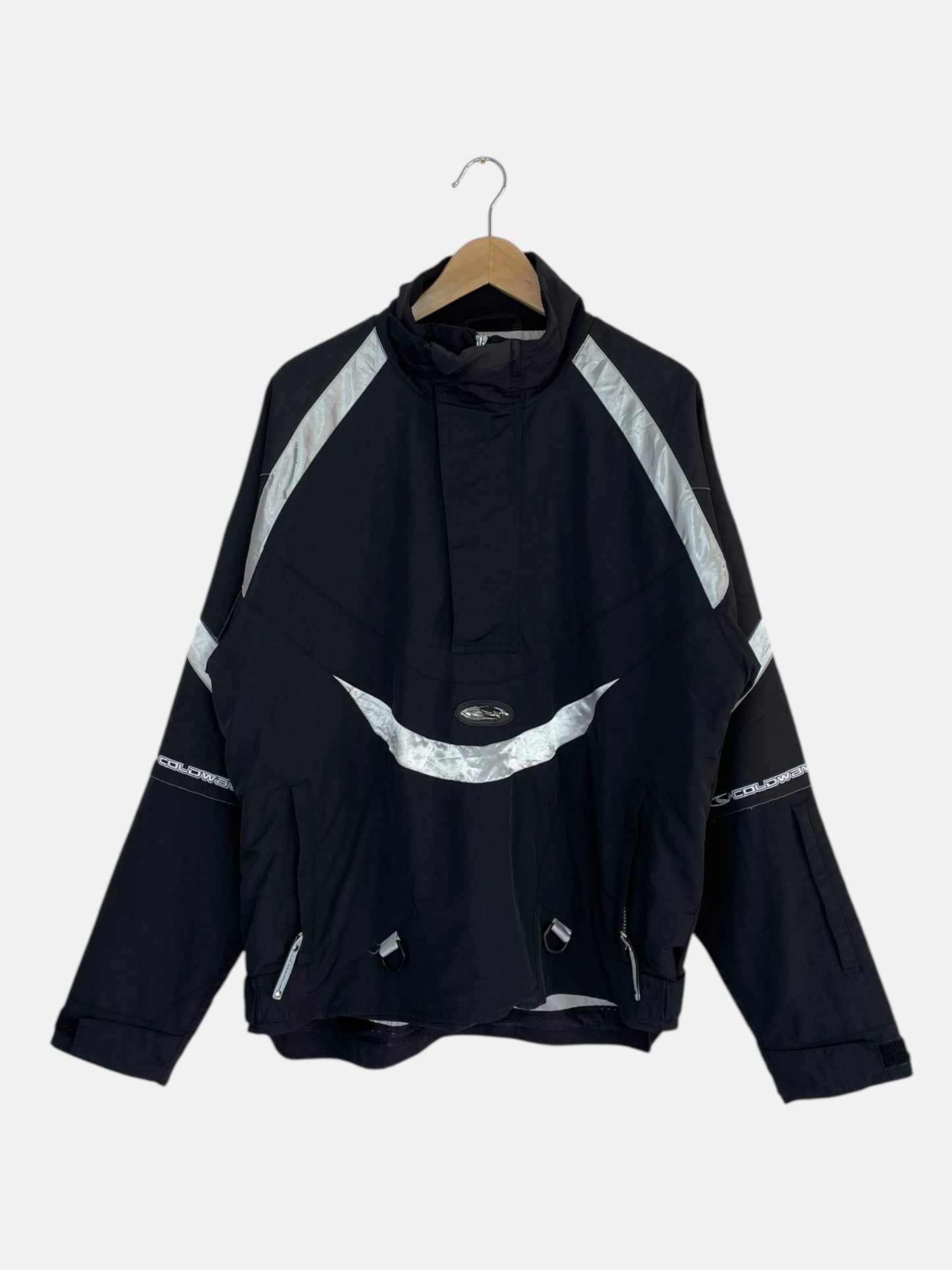 90's Cold Wave Reflective Vintage Pull-over Quarterzip Jacket Size L