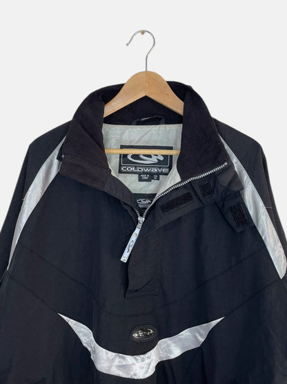 90's Cold Wave Reflective Vintage Pull-over Quarterzip Jacket Size L