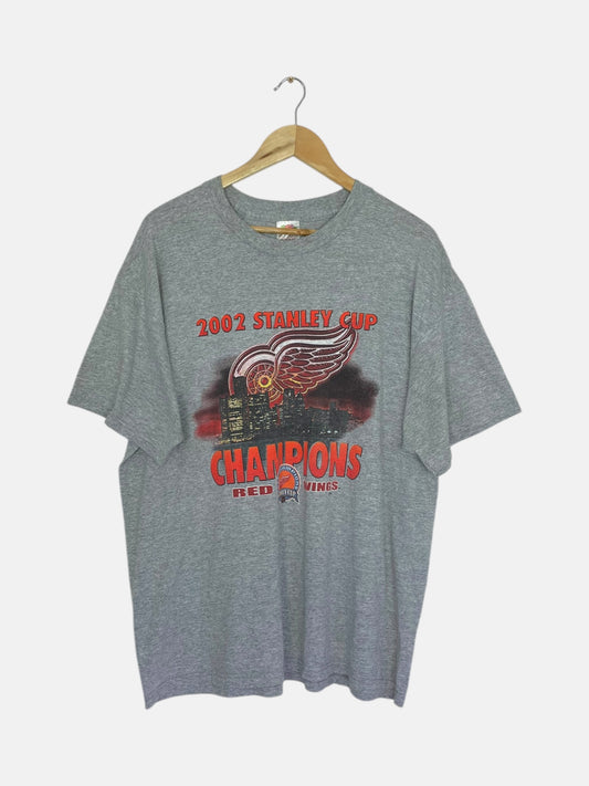 90's Red Wings Stanley Cup Vintage T-Shirt Size XL