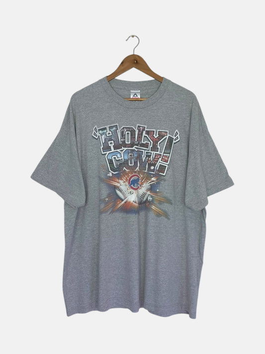 90's Chicago Cubs "Holy Cow" Vintage T-Shirt Size 2XL-3XL