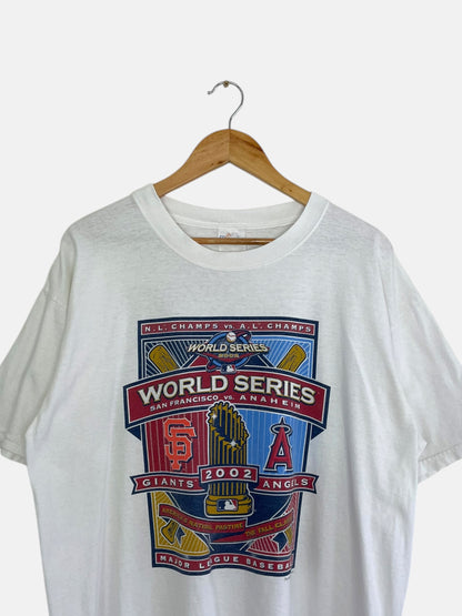 90's Giants vs Angels MLB Vintage T-Shirt Size L