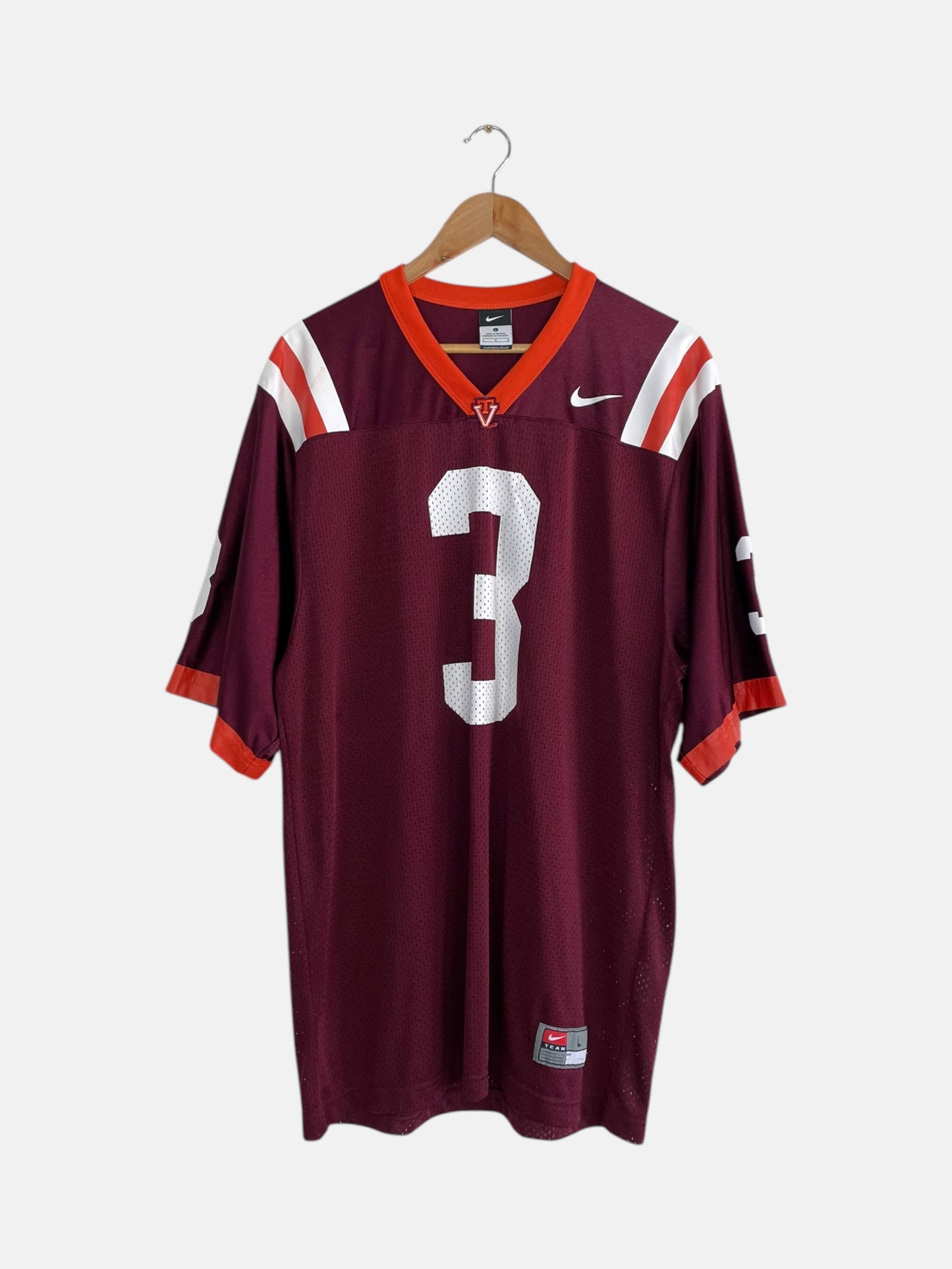 90's Nike Virginia Tech Hokies Vintage Football Jersey Size L