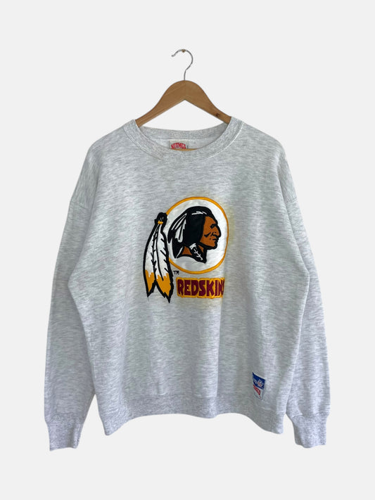 90's Redskins Embroidered Vintage NFL Sweatshirt Size L-XL