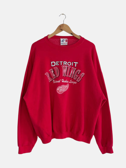 90's Detroit Red Wings Embroidered Vintage Sweatshirt Size XL-2XL