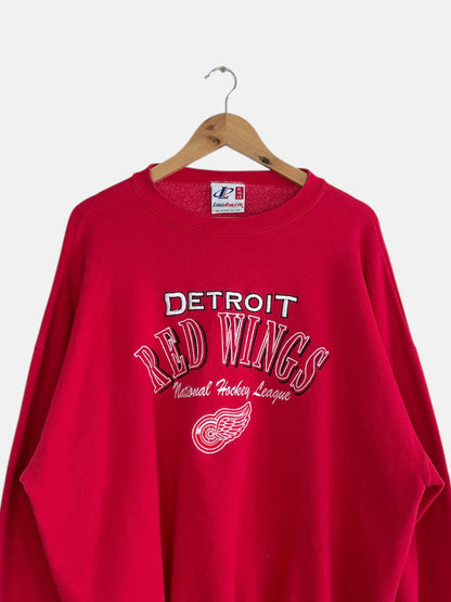 90's Detroit Red Wings Embroidered Vintage Sweatshirt Size XL-2XL