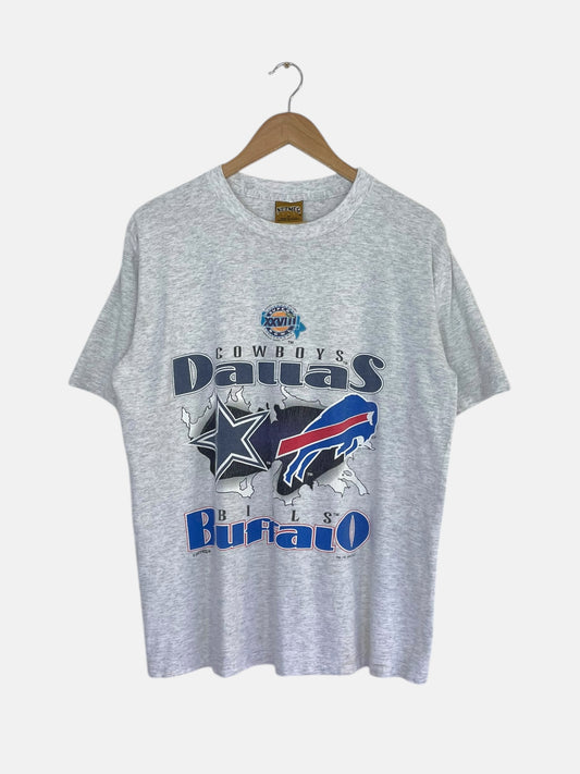 90's Cowboys vs Bills Super Bowl Vintage T-Shirt Size M