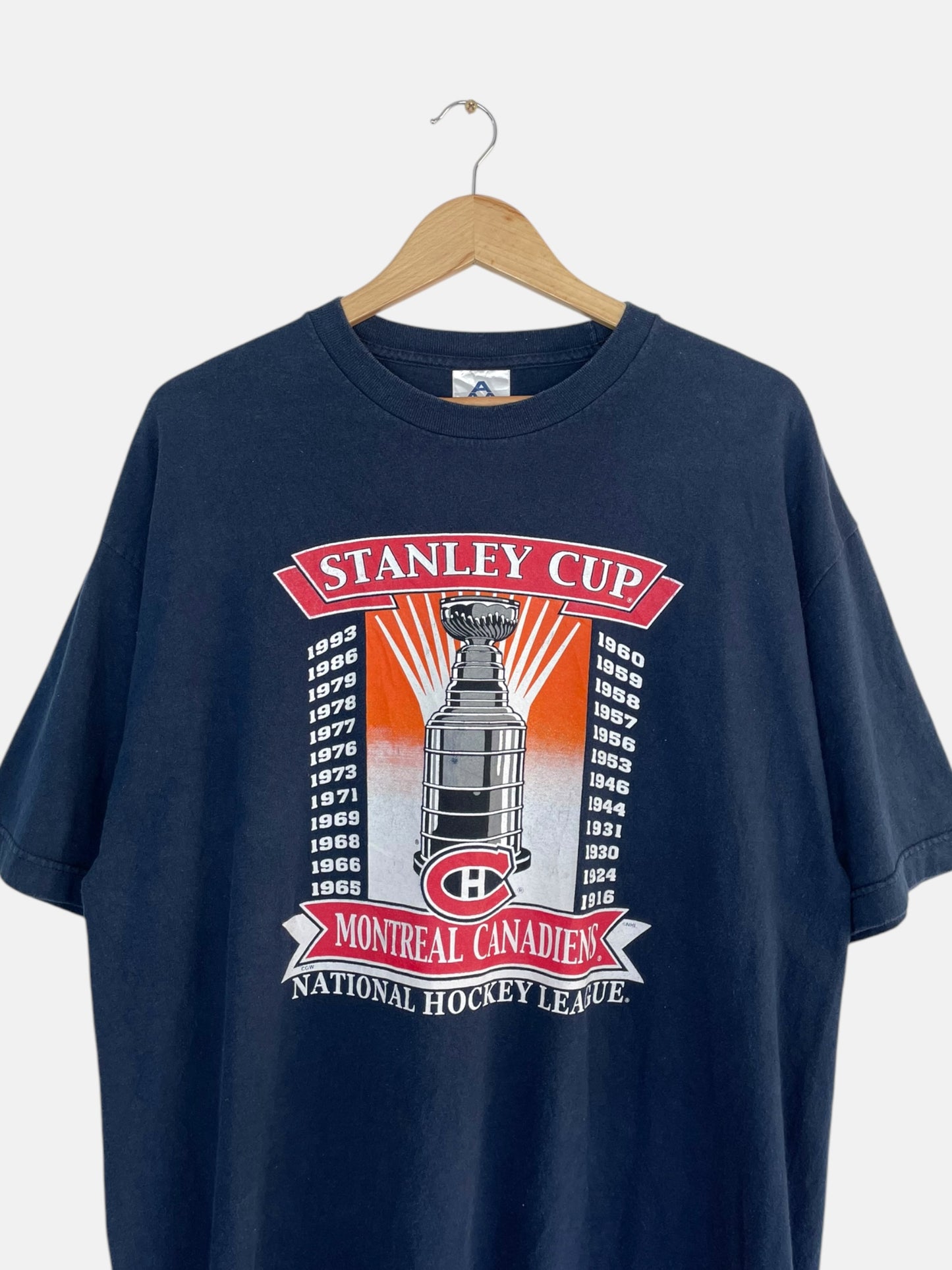 90's Montreal Canadiens Stanley Cup Vintage T-Shirt Size L