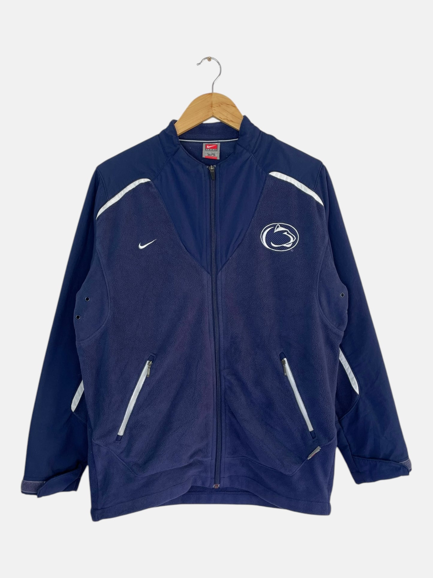 90's Nike Penn State Embroidered Vintage Zip-up Sweatshirt Size L