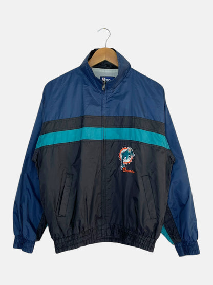 90's Dolphins Embroidered Pro Player Vintage Jacket Size M-L